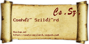 Csehó Szilárd névjegykártya